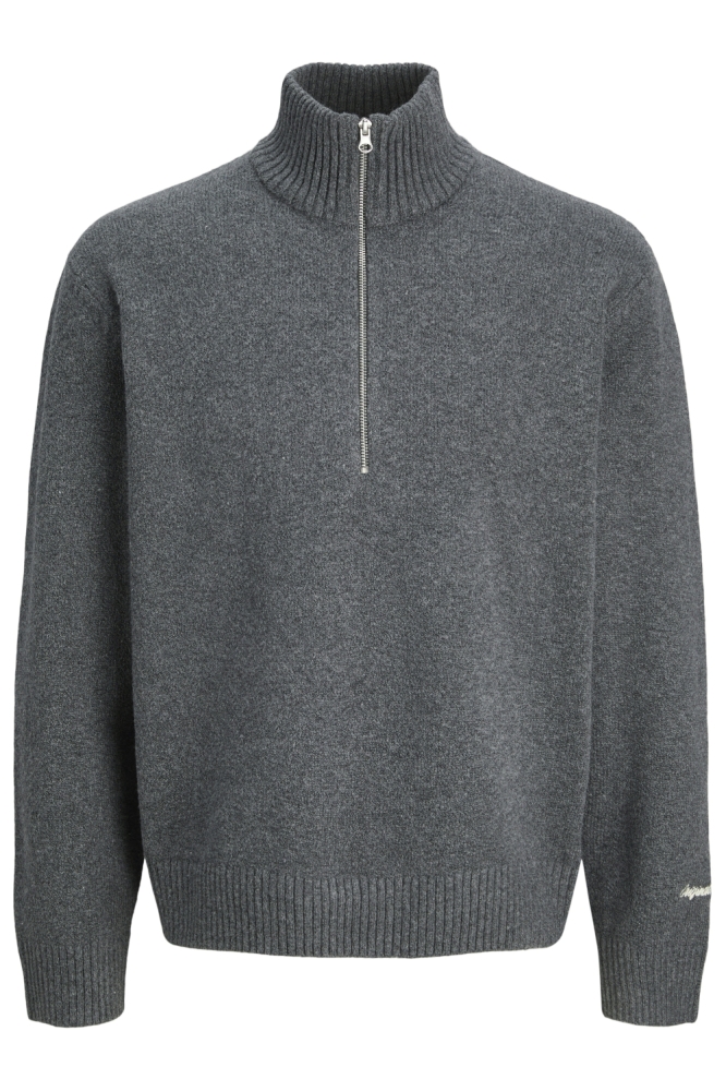 Jack & Jones grijze heren trui | Vooraanzicht