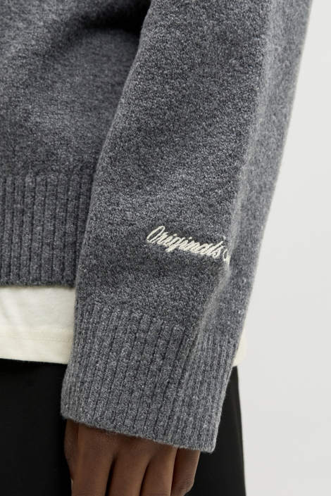 Jack & Jones grijze heren trui | Kleurstaal