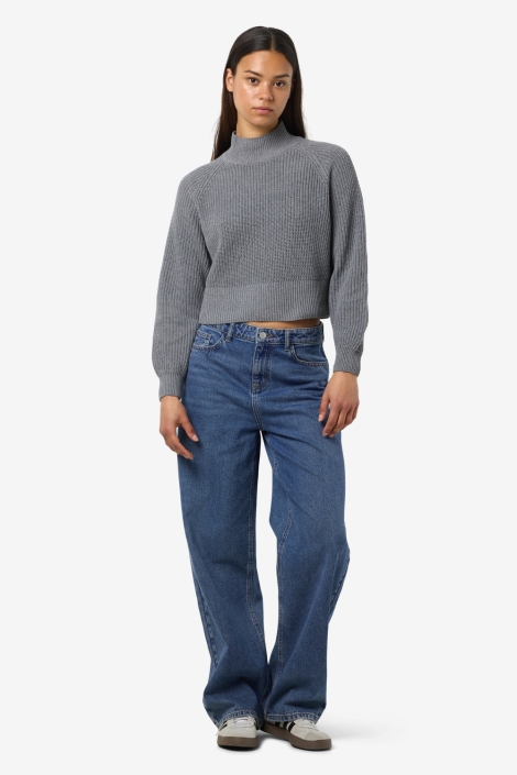 Noisy may grijze dames trui | Model