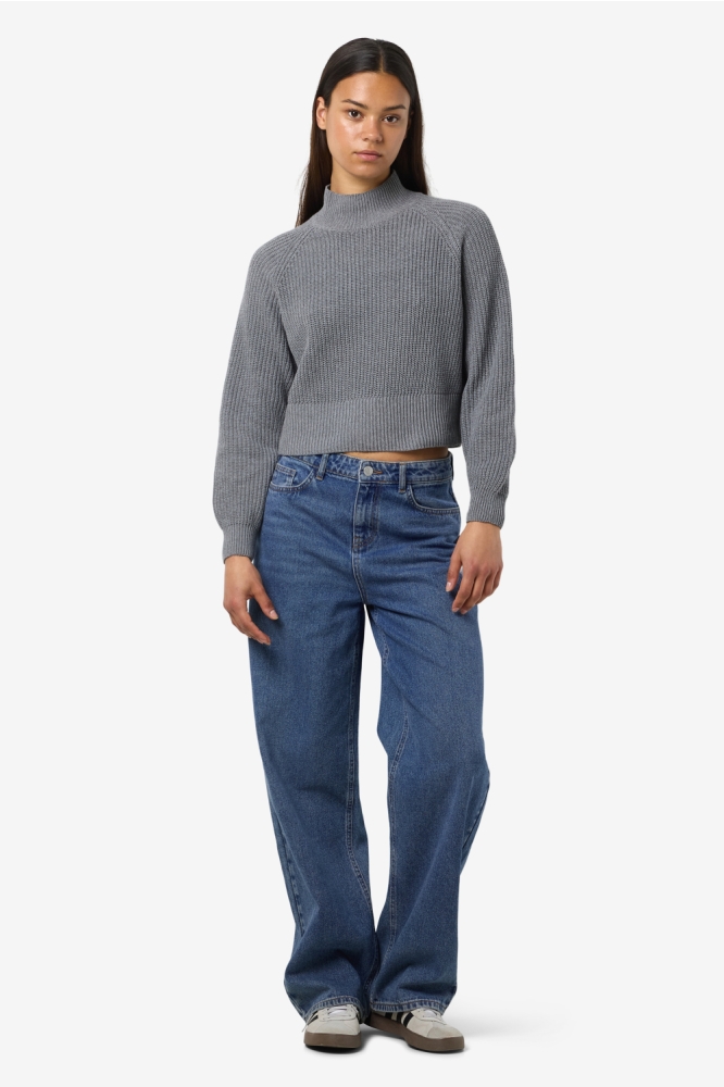 Noisy may grijze dames trui | Model