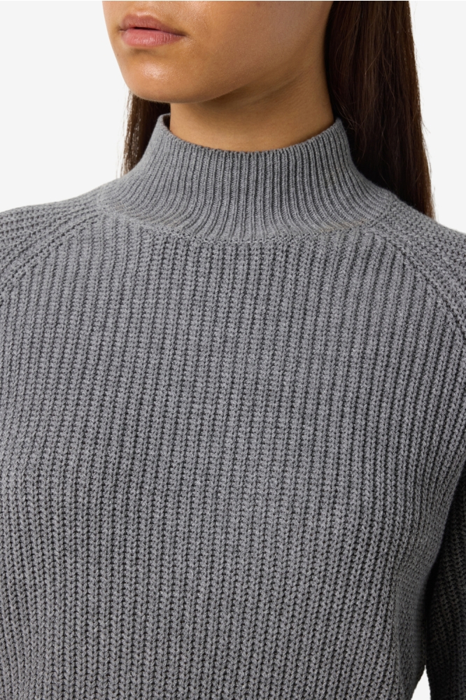 Noisy may grijze dames trui | Kleurstaal