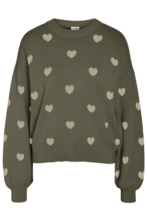 Noisy may groene dames trui | Vooraanzicht