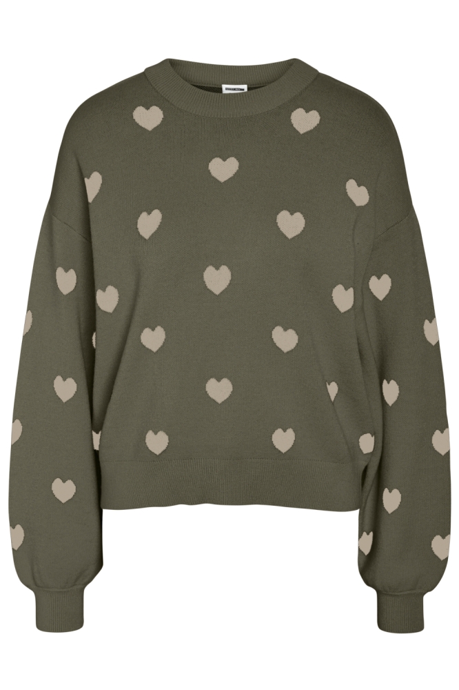 Noisy may groene dames trui | Vooraanzicht