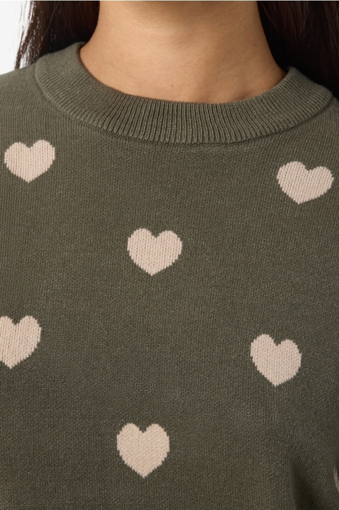 Noisy may groene dames trui | Kleurstaal