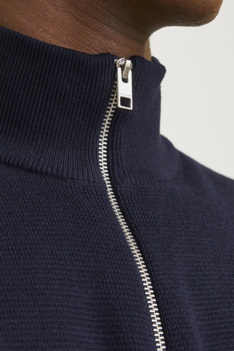 Jack & Jones blauwe heren trui | Close up