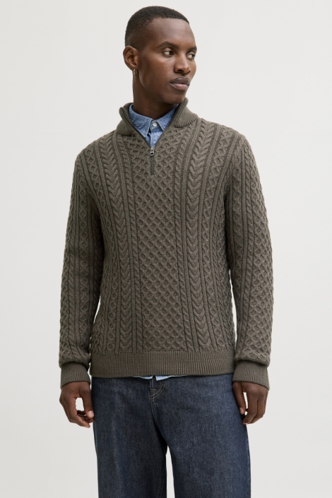 Jack & Jones groene heren trui | Model