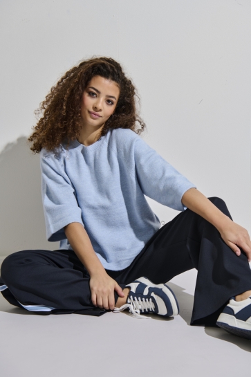 Only onlsimoni 3/4 pullover knt noos Blauw