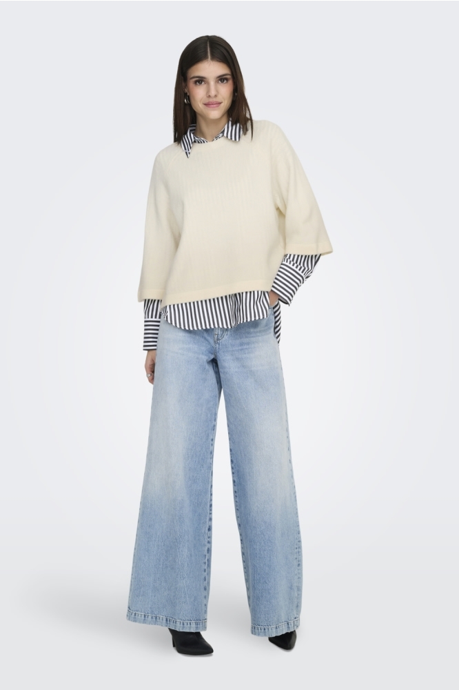 Only beige dames trui | Model