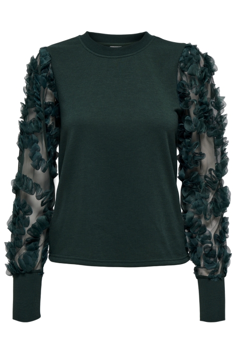 Jacqueline de Yong groene dames sweater | Vooraanzicht