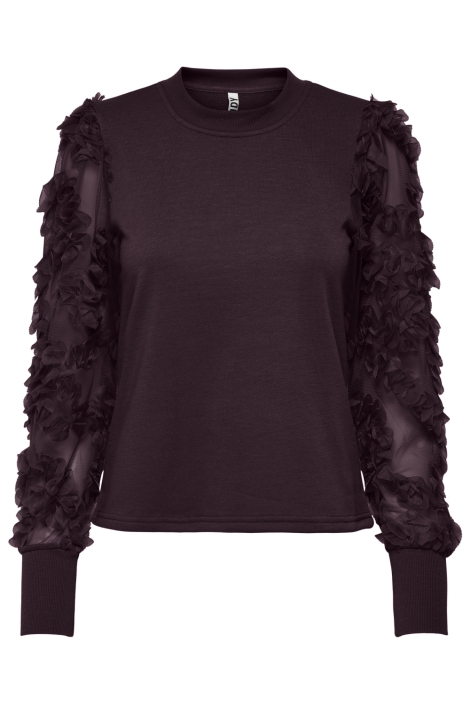 Jacqueline de Yong bordeaux dames sweater | Vooraanzicht