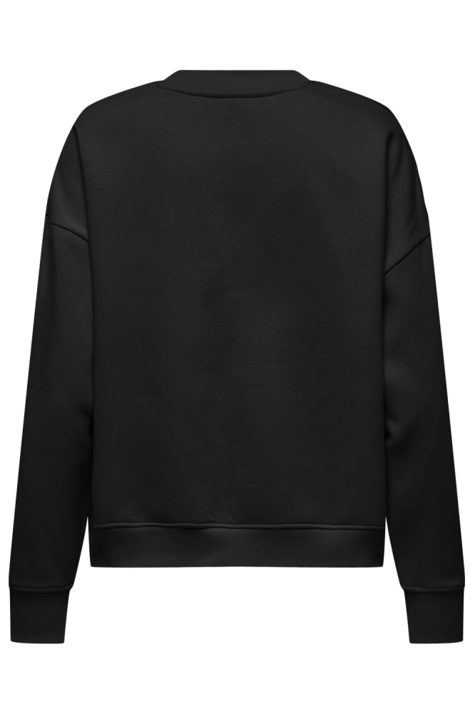 Jacqueline de Yong zwarte dames sweater | Achteraanzicht