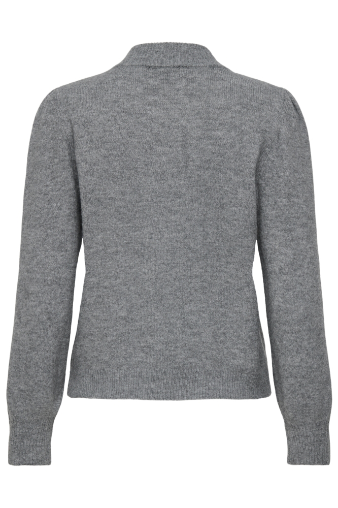 Jacqueline de Yong grijze dames trui | Achteraanzicht