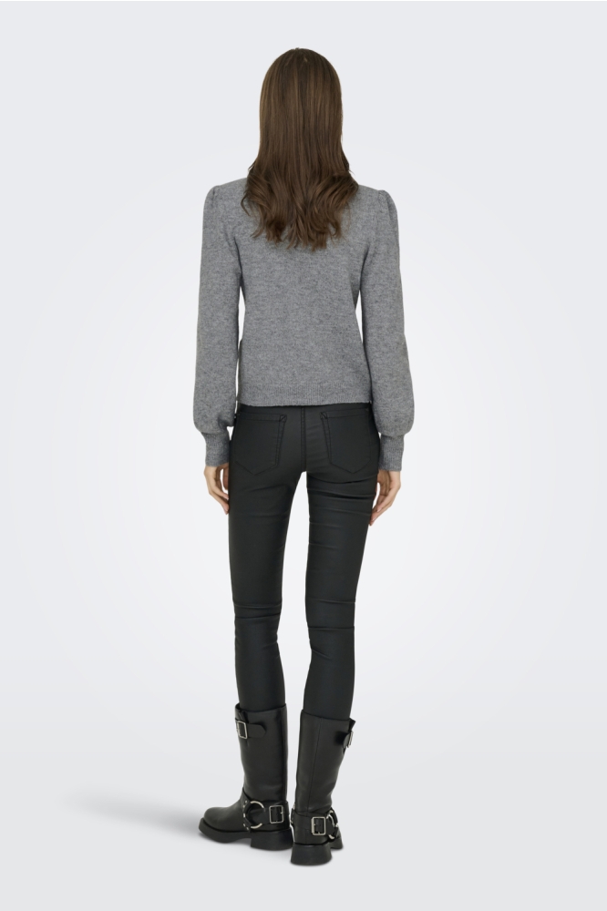 Jacqueline de Yong grijze dames trui | Model