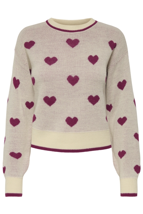 Jacqueline de Yong beige dames trui | Vooraanzicht