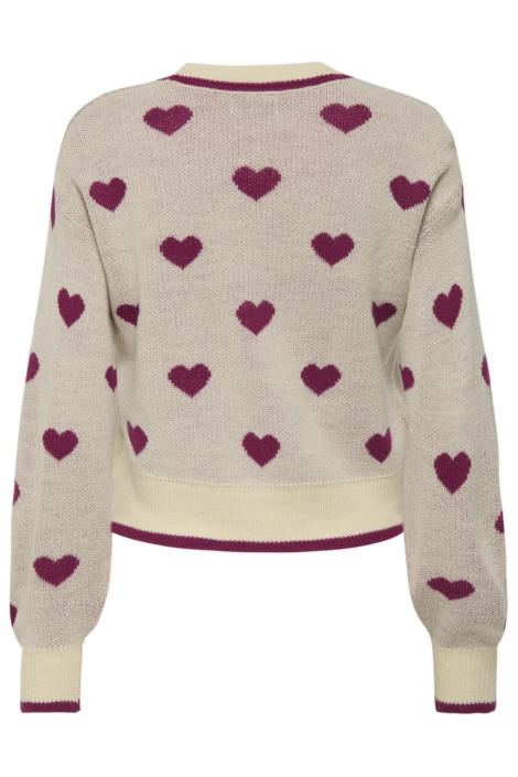 Jacqueline de Yong beige dames trui | Achteraanzicht