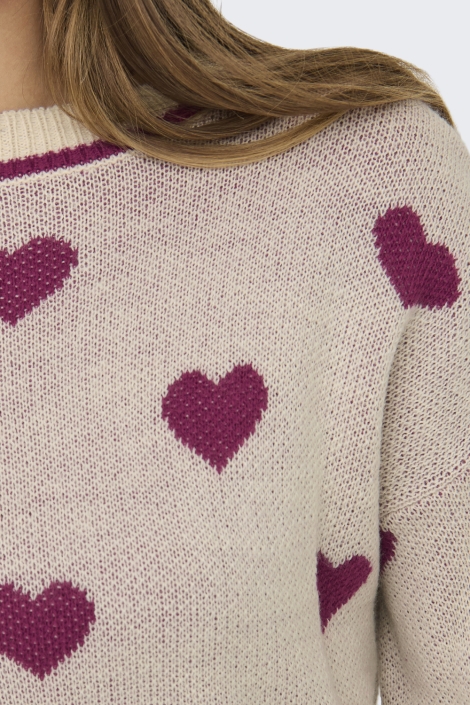 Jacqueline de Yong beige dames trui | Kleurstaal