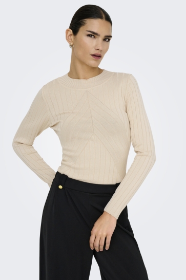 Jacqueline de Yong Trui JDYKATE L/S PULLOVER KNT 15207694 SANDSHELL