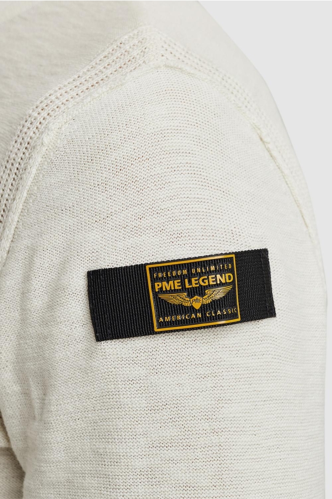 PME legend beige heren trui | Close up