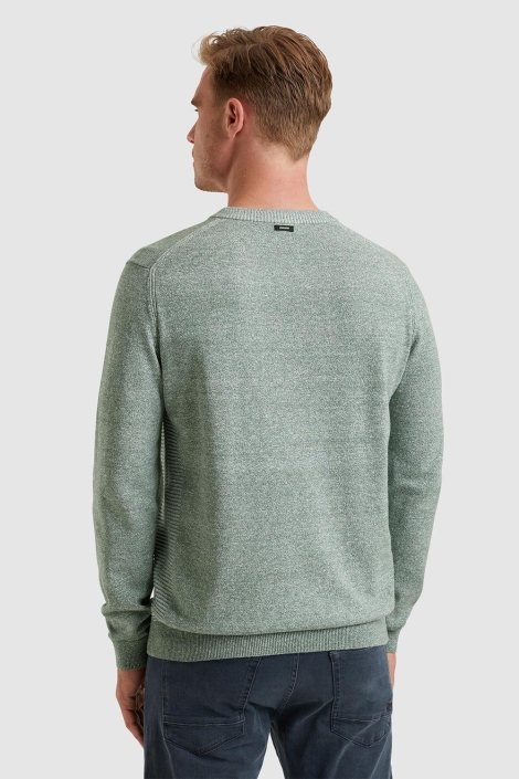 Vanguard groene heren trui | Model achteraanzicht