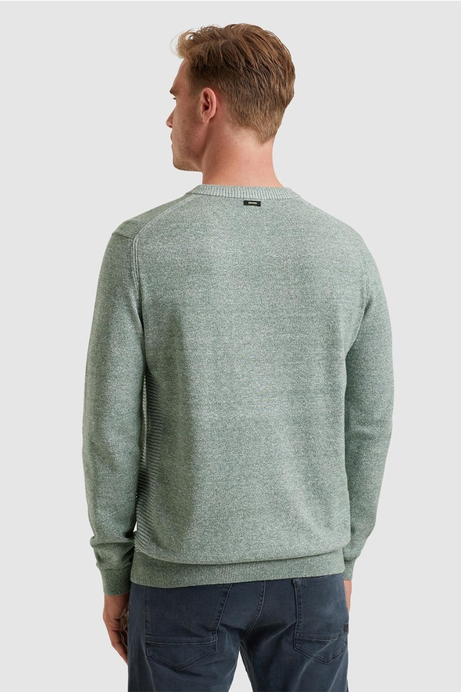 Vanguard groene heren trui | Model achteraanzicht