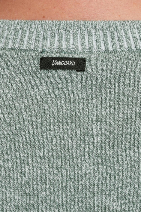 Vanguard groene heren trui | Close up