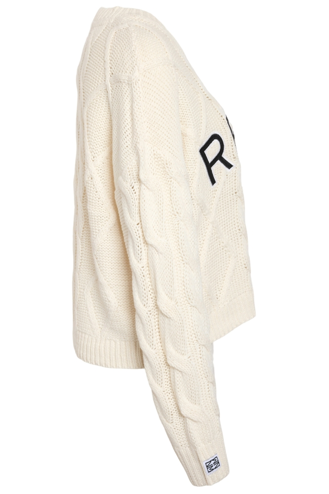 Noisy may beige dames trui | Zijaanzicht