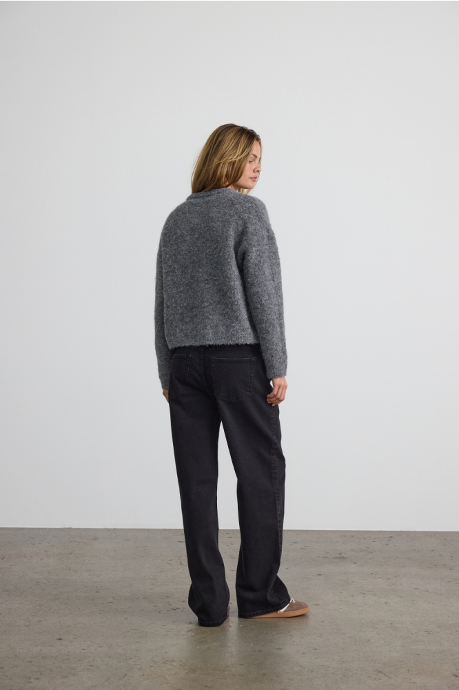 Noisy may grijze dames trui | Model