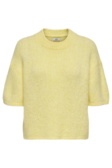 Jacqueline de Yong JDYLINEA S/S PULLOVER O-NECK KNT 15367237 Pastel Yellow