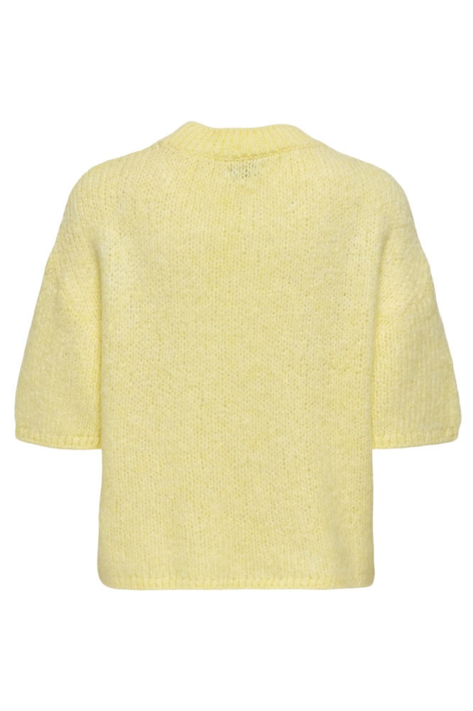 Jacqueline de Yong gele dames trui | Achteraanzicht