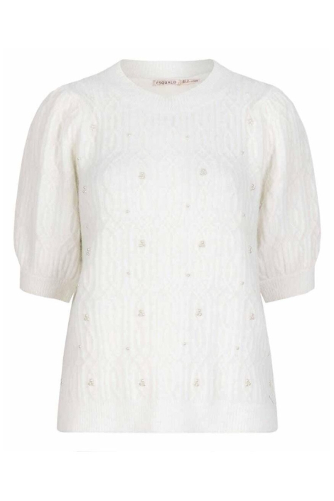 EsQualo witte dames trui | Vooraanzicht