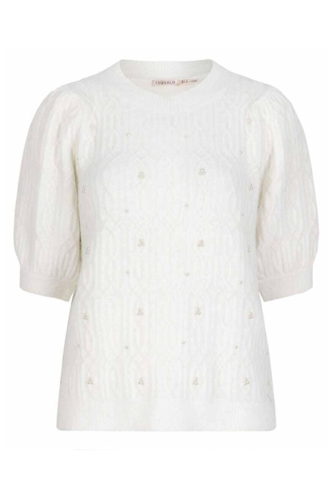 EsQualo witte dames trui | Vooraanzicht