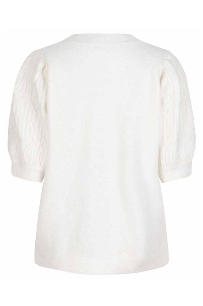 EsQualo witte dames trui | Model achteraanzicht