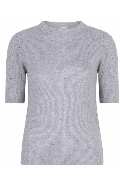 EsQualo grijze dames t-shirt | Vooraanzicht