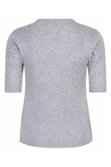 EsQualo grijze dames t-shirt | Achteraanzicht