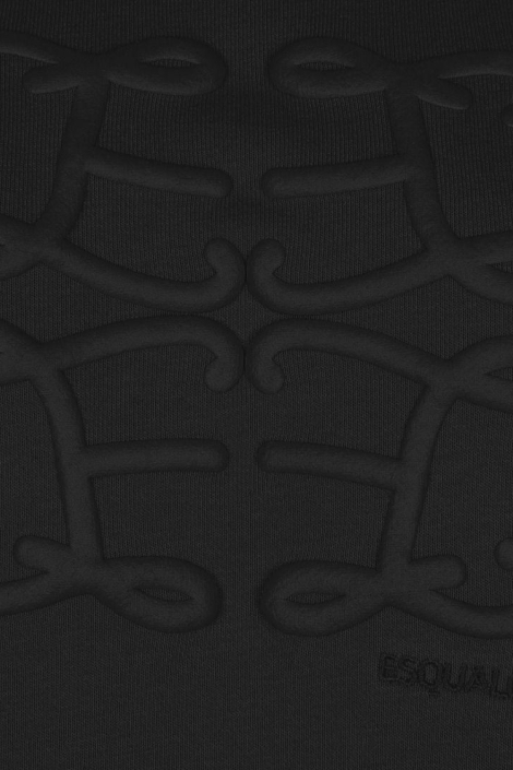 EsQualo zwarte dames sweater | Close up