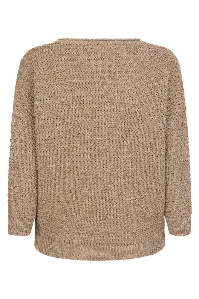 EsQualo camel dames trui | Achteraanzicht