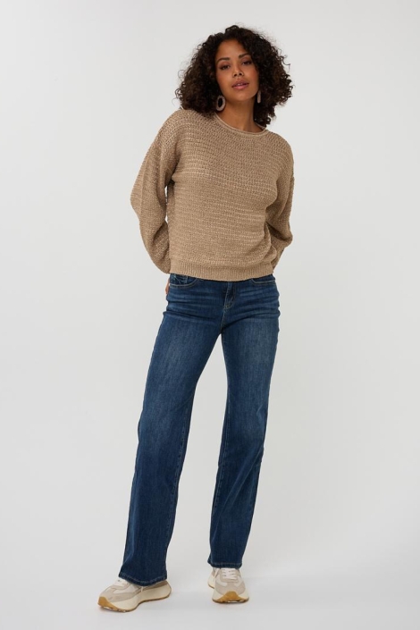 EsQualo camel dames trui | Model