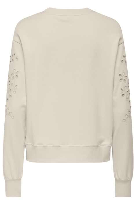 Jacqueline de Yong beige dames sweater | Achteraanzicht