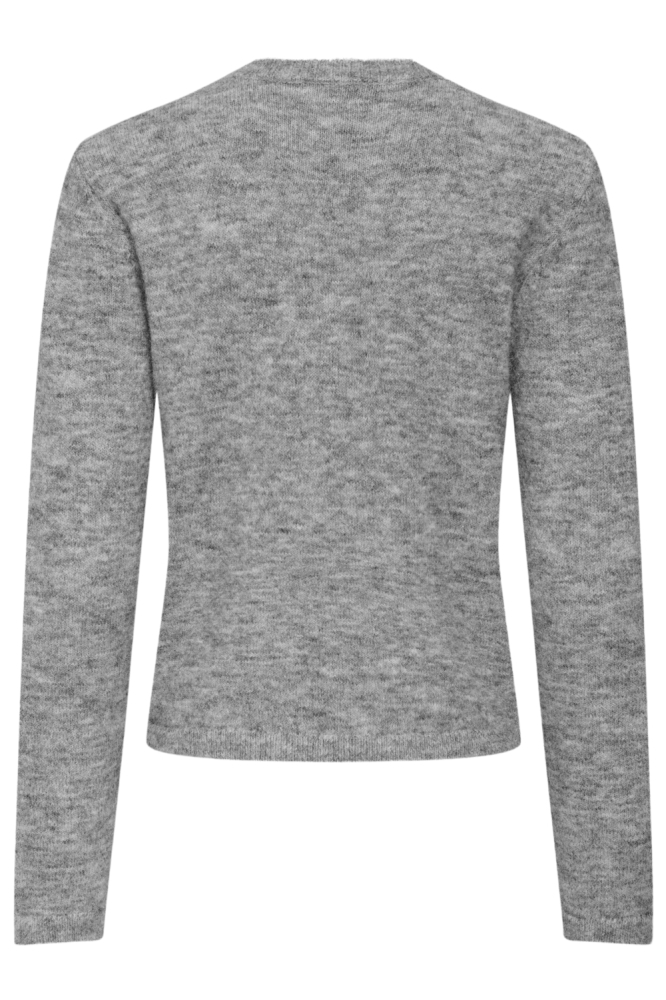 Jacqueline de Yong grijze dames trui | Achteraanzicht