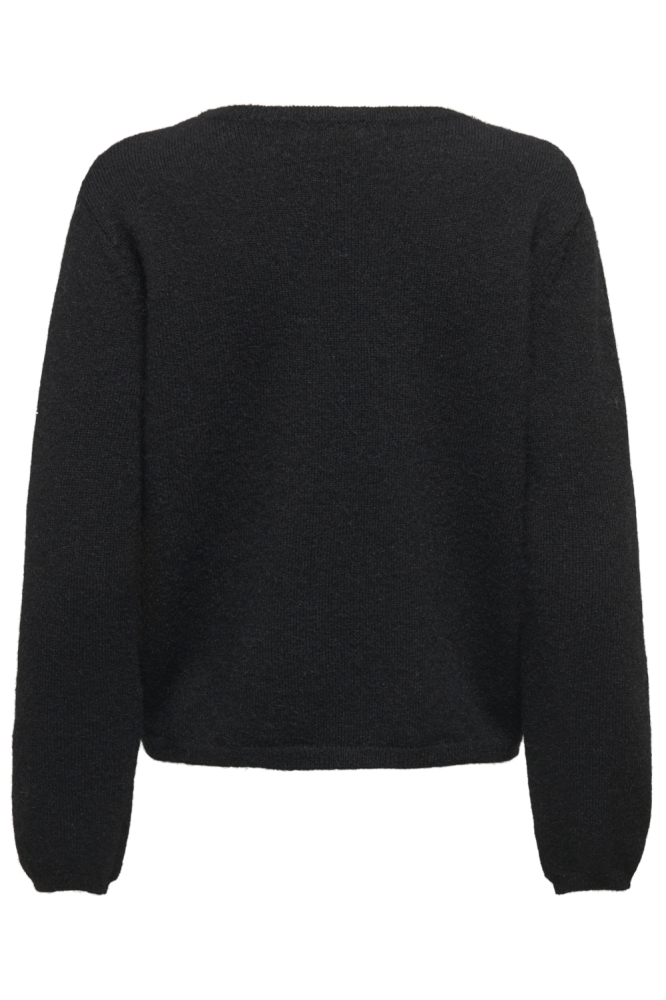 Jacqueline de Yong zwarte dames trui | Achteraanzicht