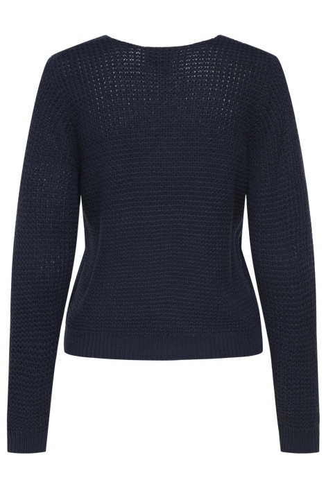 Jacqueline de Yong blauwe dames trui | Achteraanzicht