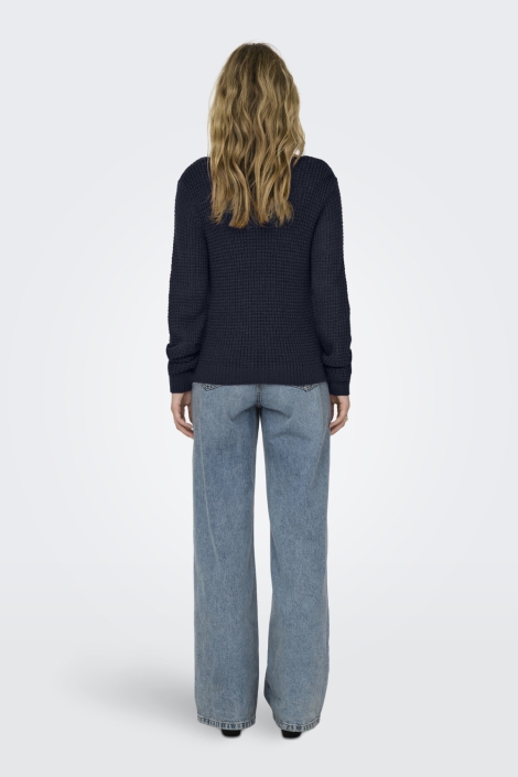 Jacqueline de Yong blauwe dames trui | Model