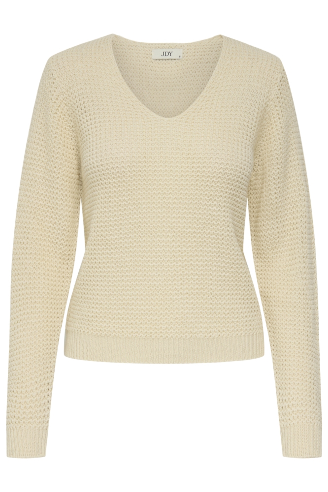 Jacqueline de Yong beige dames trui | Vooraanzicht