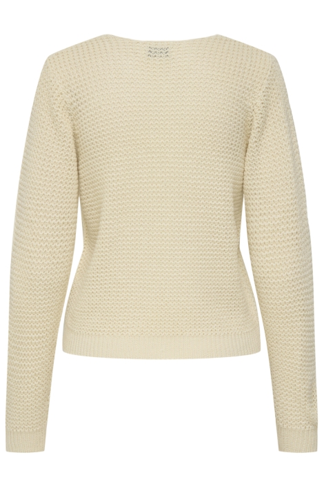 Jacqueline de Yong beige dames trui | Achteraanzicht