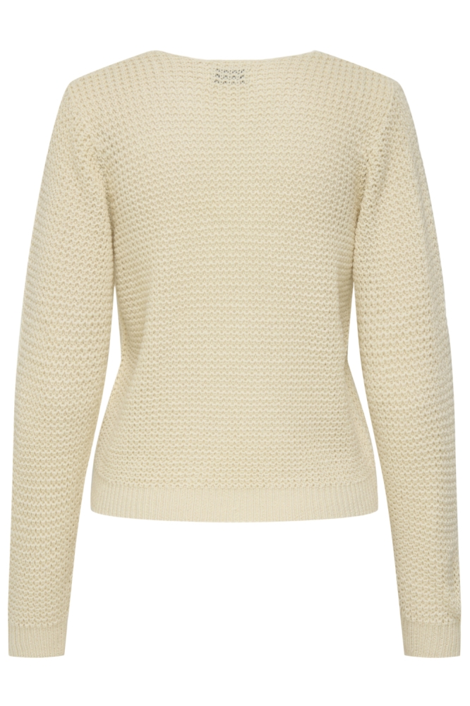 Jacqueline de Yong beige dames trui | Achteraanzicht