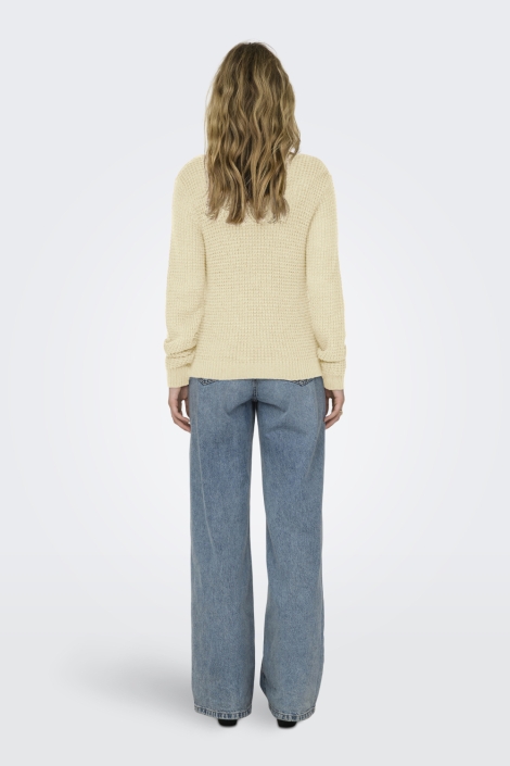 Jacqueline de Yong beige dames trui | Model