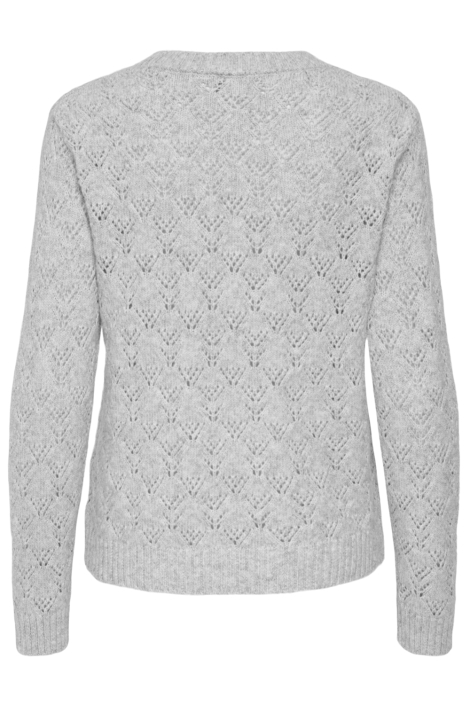 Jacqueline de Yong grijze dames trui | Achteraanzicht