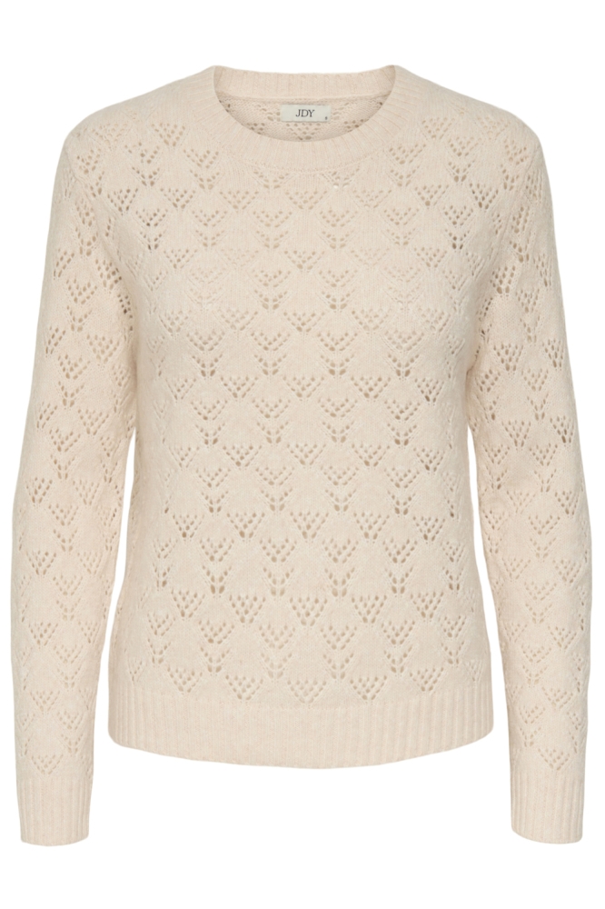 Jacqueline de Yong beige dames trui | Vooraanzicht