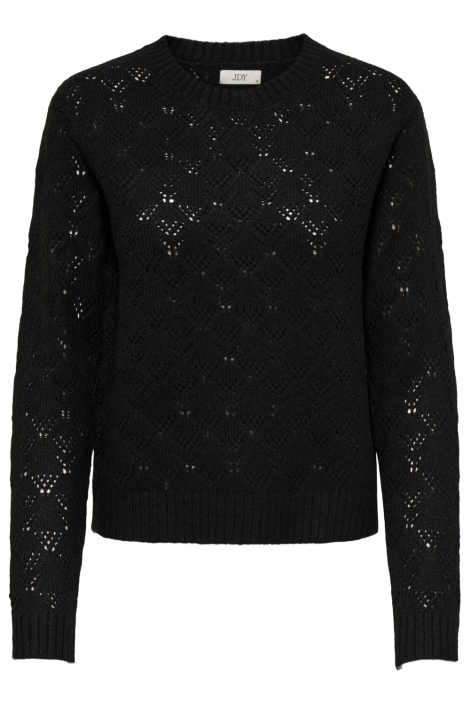 Jacqueline de Yong zwarte dames trui | Vooraanzicht