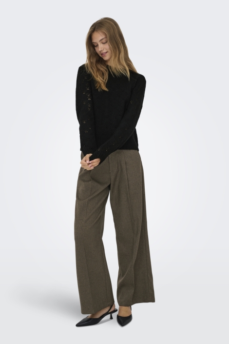 Jacqueline de Yong zwarte dames trui | Model